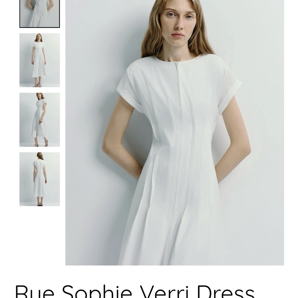 Sophie Rue White Midi Dress